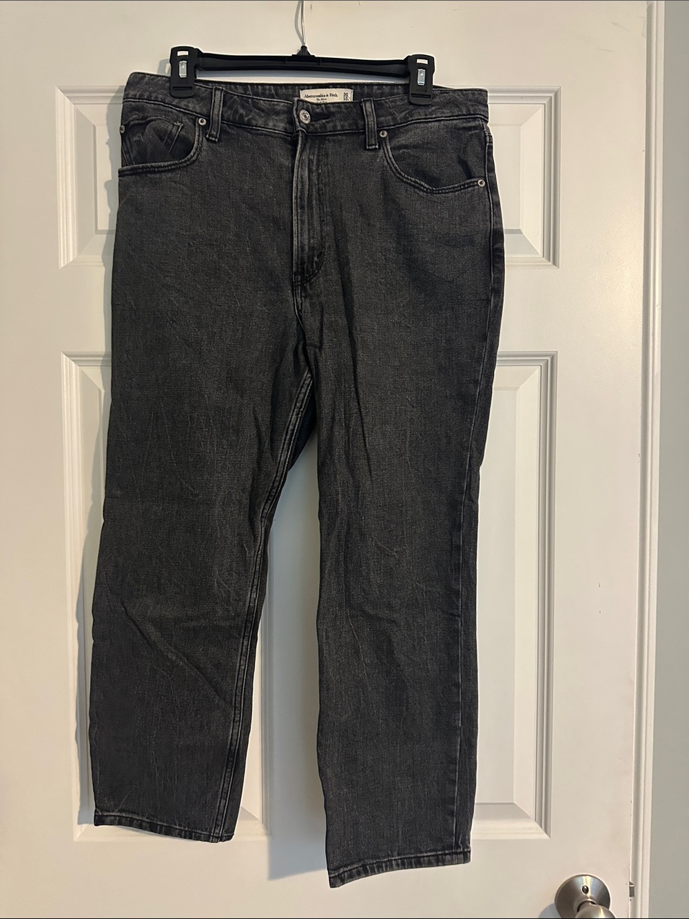 Abercrombie & Fitch Women’s Washed Black Relaxed Jeans
